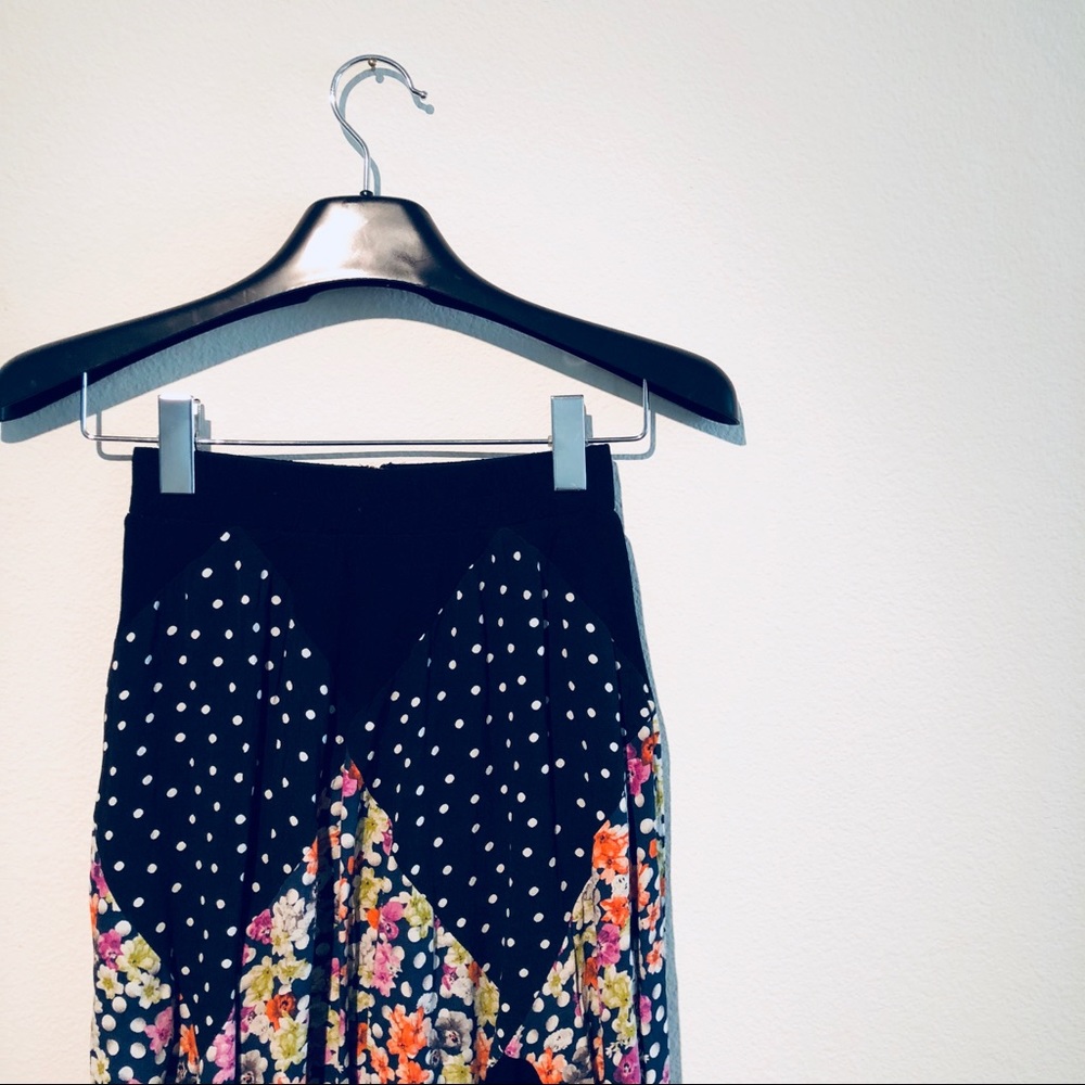 Boho Quilted Circle Skirt w/ Slip from Anthro